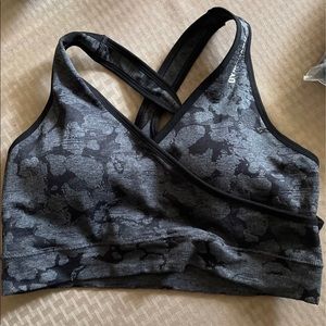 Camo gymshark sports bra